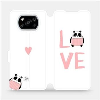 Flipové pouzdro na mobil Xiaomi POCO X3 NFC - MH09S Panda LOVE (5903516393411)