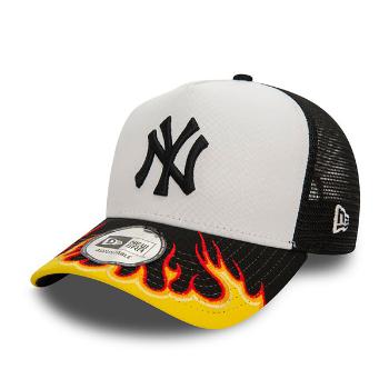 kšiltovka New Era 9FORTY E-Frame MLB FLAME Trucker Cap Black White - UNI