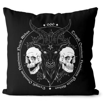 Polštář Baphomet skull (Velikost: 40 x 40 cm)