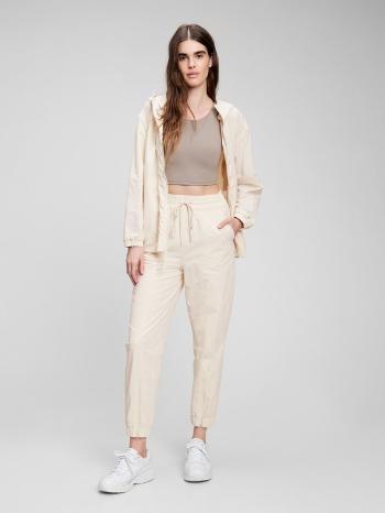 GAP GapFit nylon jogger Kalhoty Béžová