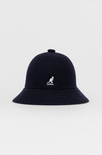 Vlněný klobouk Kangol tmavomodrá barva, vlněný