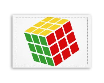 Fotoobraz 90x60 cm střední  Rubikova kostka