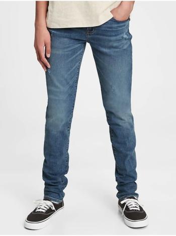 Modré klučičí džíny stacked ankle skinny jeans with stretch