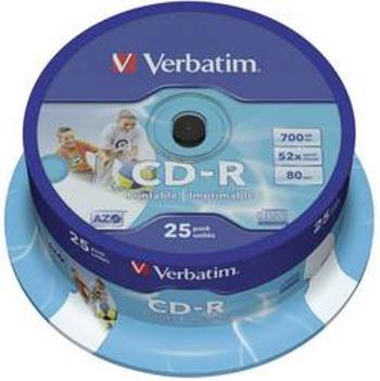 CR-R 700 MB Verbatim 43439 25 ks vřeteno s potiskem