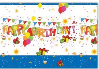 Procos Ubrus Happy Birthday 120 x 180 cm