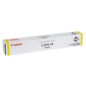 CANON C-EXV34 Y - originální toner, žlutý, 19000 stran