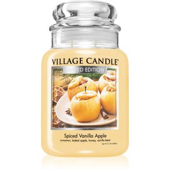 Village Candle Spiced Vanilla Apple vonná svíčka (Glass Lid) 602 cm