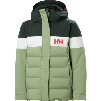 Helly Hansen JR DIAMOND JACKET Dívčí lyžařská bunda, zelená, velikost 14