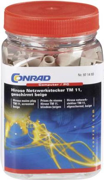 Konektor RJ45 Hirose Electronic TM 11, zástrčka rovná, 40 ks, béžová