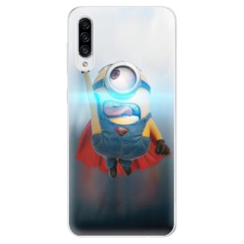 Odolné silikonové pouzdro iSaprio - Mimons Superman 02 - Samsung Galaxy A30s