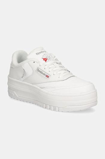 Dětské kožené sneakers boty Reebok Classic CLUB C EXTRA bílá barva, 100075205