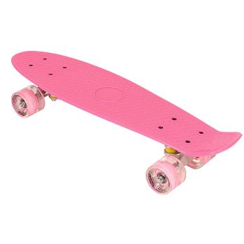 Pennyboard ENERO 56cm s LED kolečky, SWEET PINK