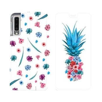 Flipové pouzdro na mobil Samsung Galaxy A7 2018 - MR03S Květinový ananas (5903226492558)