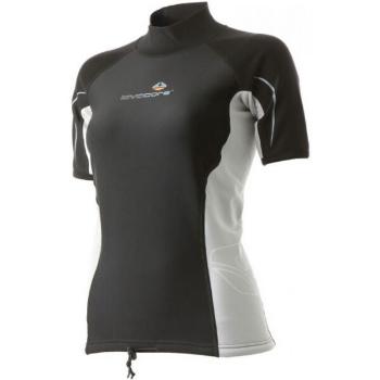 LAVACORE LC SHIRT SHORT SLEEVE Top s krátkým rukávem do vody, černá, velikost M/L
