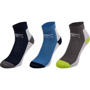 Umbro SPORT SOCKS 3P Dětské ponožky, modrá, velikost 24-27