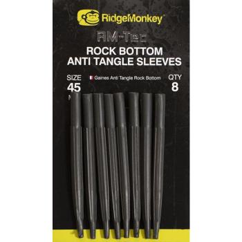 Ridgemonkey převlek rock bottom anti tangle sleeves - long 45 mm 8 ks