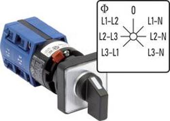 Přepínač voltmetru Kraus & Naimer CG4 A007-624 FS2 CG4 A007-624 FS2, 10 A, šedá, černá, 1 ks