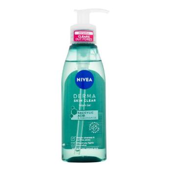 Nivea Derma Skin Clear Wash Gel 150 ml čisticí gel pro ženy na mastnou pleť; na problematickou pleť s akné