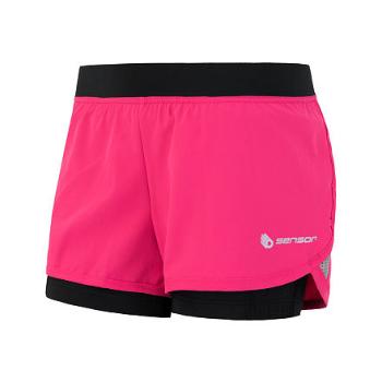 SENSOR kalhoty krátké dámské TRAIL růžovo/černé L