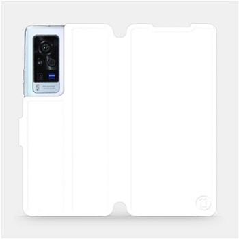 Flip pouzdro na mobil Vivo X60 Pro 5G v provedení  White&Gray s šedým vnitřkem (5903516814657)