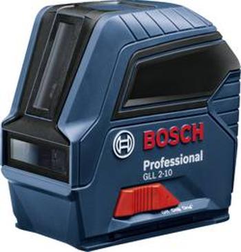 Bosch Professional GLL 2-10 křížová laserová vodováha samonivelační, vč. tašky dosah (max.): 10 m