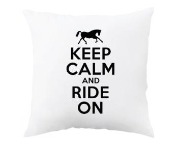 Polštář Keep calm and ride on