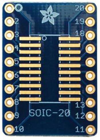 Rozšiřující deska (neosazená) Adafruit SMT Breakout PCB for SOIC-20 or TSSOP-20 , 3 ks