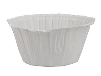 Pečící košíčky na muffiny samonosné - bílé 50 ks - 