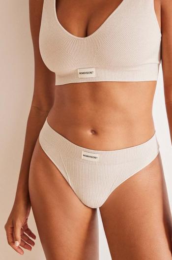 Tanga women'secret SEAMLESS 1 béžová barva, 5128081