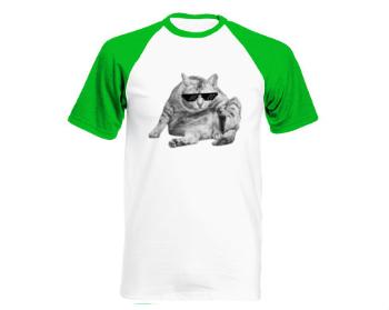 Pánské tričko Baseball Drsná kočka
