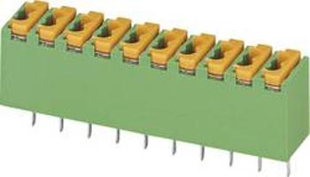 Pružinová svorkovnice 10nás. Phoenix FK-MPT 0,5/10-3,5 (1891140), AWG 26 -20, 10, zelená