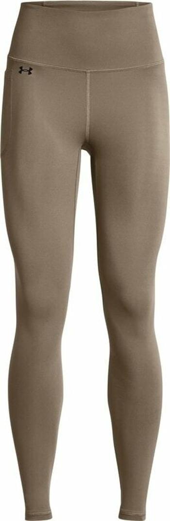 Under Armour Women's UA Motion Full-Length Leggings Taupe Dusk/Black M Fitness kalhoty