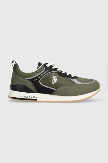 Sneakers boty U.S. Polo Assn. TABRY zelená barva, TABRY007M 4HT2