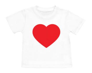 Tričko pro miminko Jednoduché srdce