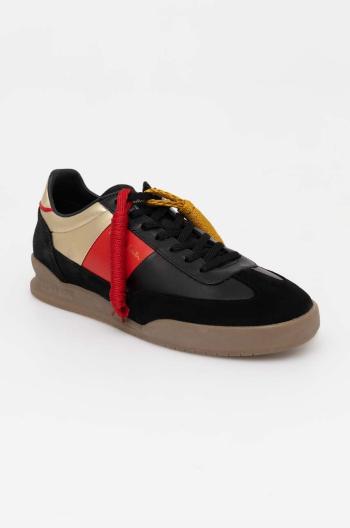 Kožené sneakers boty PS Paul Smith Dover černá barva, M2S.DVR50.NNUB