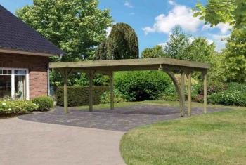 Dřevěný přístřešek / carport CLASSIC 1B Lanitplast