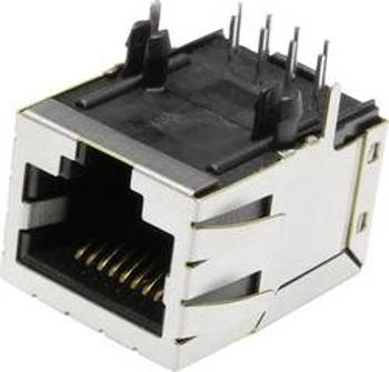 RJ45 konektor econ connect MSLT45A - zásuvka, vestavná horizontální RJ45 kov, 1 ks