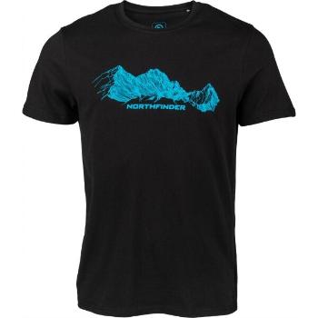 Northfinder ELBERT Pánské tričko, černá, velikost S