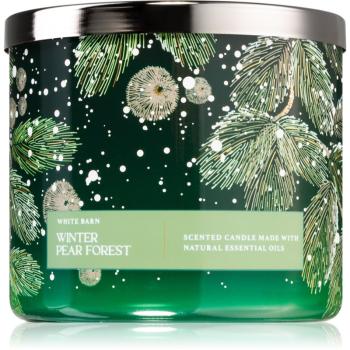 Bath & Body Works Winter Pear Forest vonná svíčka 411 g