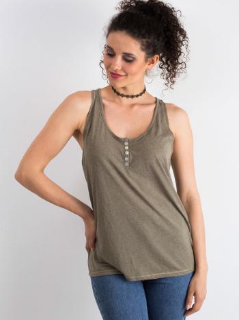 DÁMSKÝ KHAKI TOP YP-TP-WMU0536.81P-KHAKI Velikost: XS