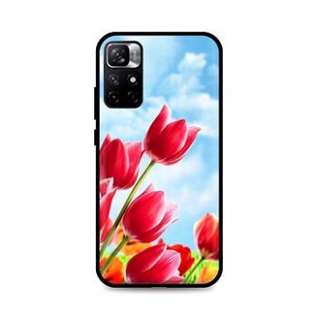 TopQ Kryt Xiaomi Poco M4 Pro 5G silikon Tulips 71450 (Sun-71450)
