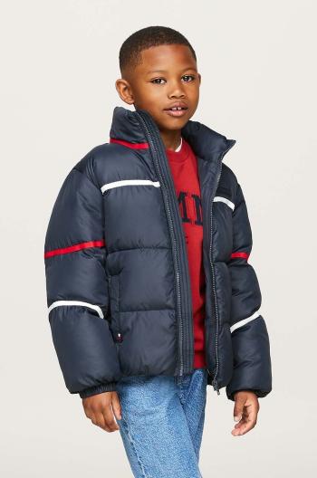 Dětská bunda Tommy Hilfiger tmavomodrá barva, KS0KS00593