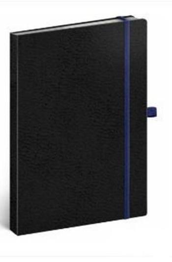 Baagl Notes Vivella Classic černý/modrý tečkovaný 15 × 21 cm