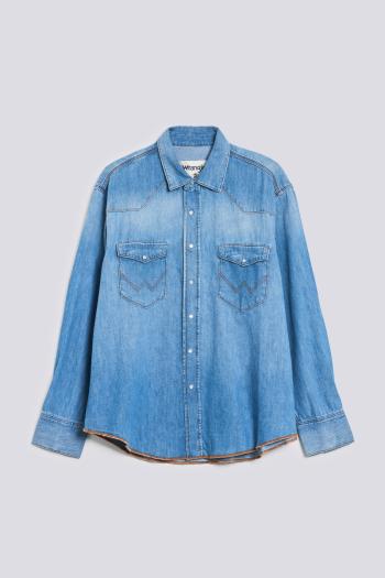 KOŠILE GANT W. REL DENIM WESTERN SHIRT modrá S