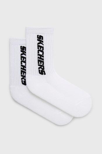 Dětské ponožky Skechers (2-pack) bílá barva