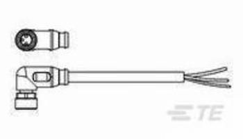 Upravený zástrčkový konektor pro senzory - aktory TE Connectivity 1-2273009-1 zásuvka, zahnutá, 1.50 m, 1 ks