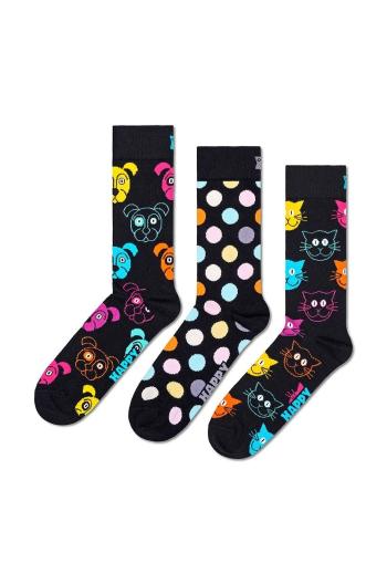 Ponožky Happy Socks Classic Dog 3-pack tmavomodrá barva