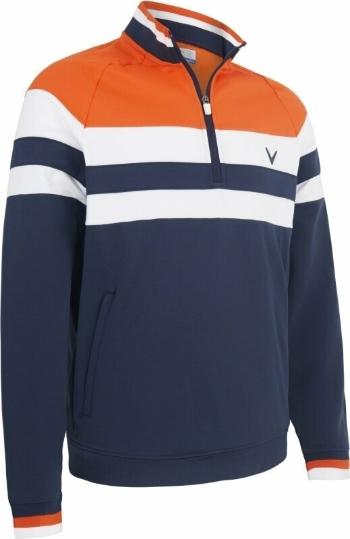 Callaway LS Street Blocked 1/4 Zip Navy Blazer XS Sweatshirt