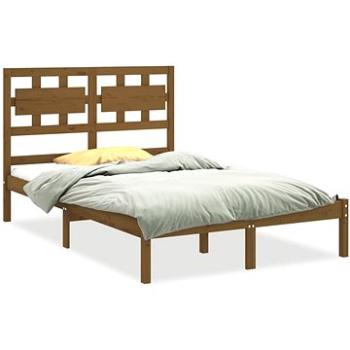 Rám postele medově hnědý masivní dřevo 150 × 200 cm King Size, 3105673 (3105673)