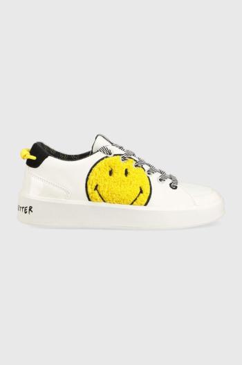 Sneakers boty Desigual Smiley , bílá barva